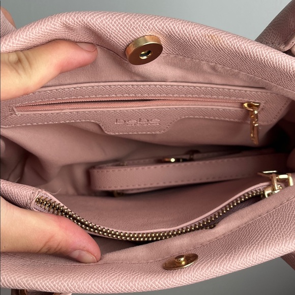 Bebe Blush Satchel with Gold Accents - Picture 6 of 10